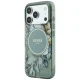Guess IML Flowers Pearl Strap MagSafe case for iPhone 18 Pro Max / 17 Pro Max, green