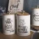 Large Metal Kitchen Canister Set of 3 for Food Storage, Coffee Tea and Sugar