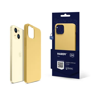 3mk Hardy Silicone MagCase for iPhone 15 Plus, Yellow