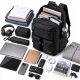 NORLÄNDER Twill Backpack 34 l laptop backpack, black