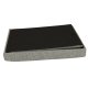 Folding Ottoman Padded Stool Storage Box, Gray