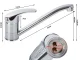 Kitchen Sink Faucet with Long Spout, Chrome