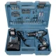 Makita HP333DSAX1 Cordless Combi Drill 12V with 2x 2.0Ah Batteries and Accessory Set