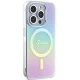 Guess IML Iridescent MagSafe dėklas telefonui iPhone 15 Pro 6.1\", violetinis