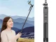 Selfie Stick with Tripod and Bluetooth Remote, 178 cm, Black