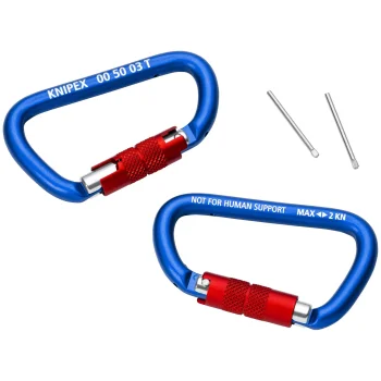 Material Carabiners KNIPEX 00 50 03 T BK, 2 pcs