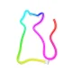 RGB LED Neon Light Cat Forever Light FLRN03 with Remote Control