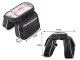 Bicycle Frame Bag with Phone Case up to 7.2\", Black