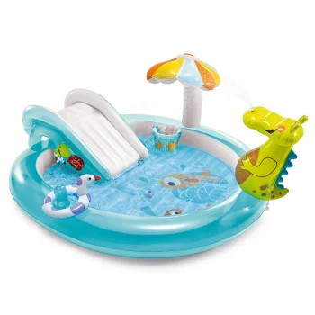 Intex 57165 Inflatable Water Play Center Crocodile, 201x170x84 cm