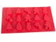 Christmas Silicone Baking Mold for 15 Cookies, Red