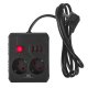 Maclean MCE387 B Power Strip, 2 Outlets + 3xUSB, 2500W, 1.5m, Black