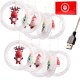 LED Window Curtain Lights with Stars and Figures 3m 125 LED, Warm White