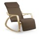 Sofotel Suzi Rocking Lounge Chair with Adjustable Footrest, Brown