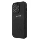 Mercedes iPhone 13 / 13 Pro Case Leather Curved Lines, Black