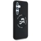 Karl Lagerfeld Silicone Double Heads And Circle MagSafe vāciņš Samsung Galaxy S25, melns