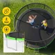 4Fizjo PRO Kids Garden Trampoline with Safety Net, 312 cm (10FT), Green/Black