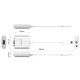 Orico PTAV USB-C to VGA & 3.5mm Audio Adapter 0.15m Silver
