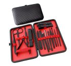 Manicure Pedicure Accessory Tool Set Kit in Case, Black