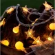 LED String Lights 10m 80 LEDs USB Powered Stars and Globes, Warm White