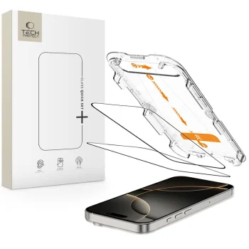 Tech-Protect Quick Set+ Tempered Glass for iPhone 16 Pro, 2-Pack