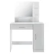 Makeup Vanity Table with Mirror and Drawer ModernHome, White
