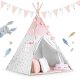 Baby Tipi Tent with Light Garland Nukido, Pink