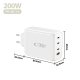 Tech-Protect NC200W-GaN 4-Port 200W Wall Charger - White