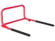 Folding Double Bike Wall Mount with Hooks, Black/Red