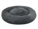 Soft Plush Pet Bed for Dogs and Cats, 80 cm, Dark Grey