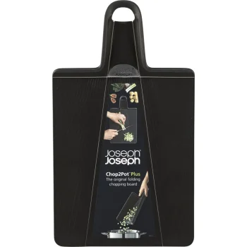 Joseph Joseph Chop2Pot Plus Regular Foldable Chopping Board, Black