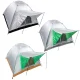 4-Person Igloo Camping Tent with Canopy, 200x200cm