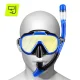4Fizjo Tsunami Diving and Snorkeling Mask with Snorkel, Blue
