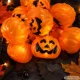Lights 10 Led Hanging Pumpkins Halloween 200Cm Glowing Decoration Pumpkin