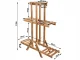 Three-Tier Wooden Plant Stand for Indoor Plants, Brown