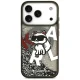 Karl Lagerfeld iPhone 17 Pro Case Liquid Glitter Choupette Logo MagSafe, Black