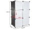 Modular Clothing Wardrobe Closet Storage Organizer Bookcase, 110x73x47 cm