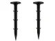 Garden Pegs for Weed Control Fabric DIVODV 11cm, 10 Pcs, Black