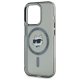 Karl Lagerfeld iPhone 15 Pro Max Case IML Metal Choupette Head MagSafe, Black