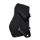 Promedix PR-214 Memory Foam Lumbar Support Pillow, 50D, 44x37x12 cm, Black