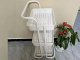 Mobile Storage Cart on Wheels, 3 Tiers, White