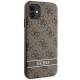 Guess iPhone 11 / XR Case 4G Stripe, Brown