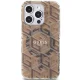 Guess IML GCube MagSafe Case for iPhone 15 Pro Max, Brown