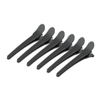 Hairdressing Hair Clips E-17 10.5 cm, Black