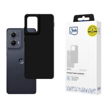 3Mk Protection Matt Case for Motorola Edge 2024, Black