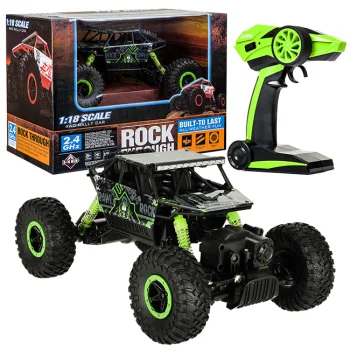 RC Rock Crawler HB 1:18 Remote Control Car 2.4GHz, Green