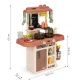Kids play kitchen with sound, LED, steam generator, 42 accessories