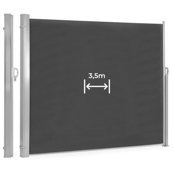 Retractable Side Awning Privacy Screen 350x200 cm MultiGarden, anthracite