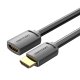 HDMI vīrietis uz sieviete 4K HD 0,5 m Vention AHCBD (melns) | Male to Female 0.5m (Black)