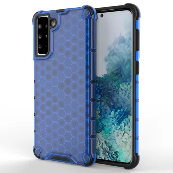 Honeycomb Hybrid Armor Case for Samsung Galaxy S21+ 5G, Blue