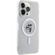 Apple iPhone 14 Pro Max 6.7\" Karl Lagerfeld Karl&Choupette Glitter MagSafe Case Cover (KLHMP14XHGKCNOT), Silver